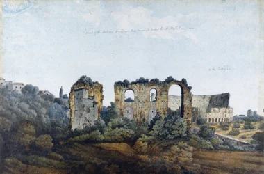 Der Claudianische Aquädukt und das Kolosseum, 1778
